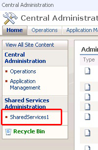 sharepoint sharedservices providor